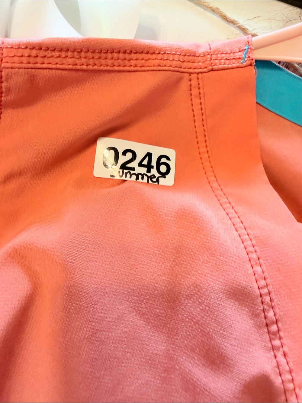 Carhartt Coral Pink Scrub Set with Teal Accents - Picture 12 of 12